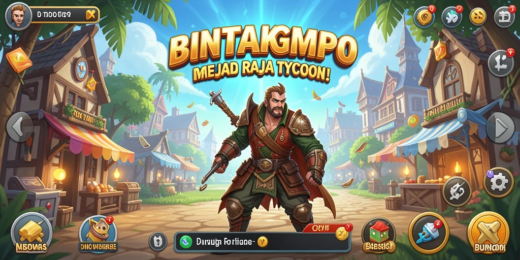 Tangkapan layar menampilkan momen seru dalam BINTANGMPO saat mengelola bisnis.