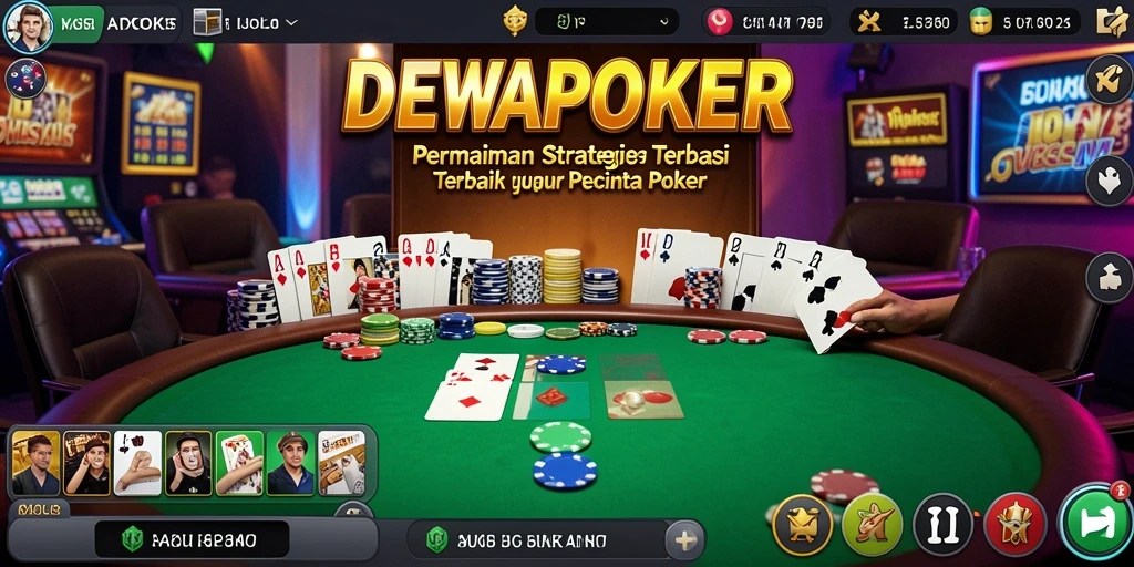 Tampilan gameplay DEWAPOKER yang menarik dan penuh strategi.