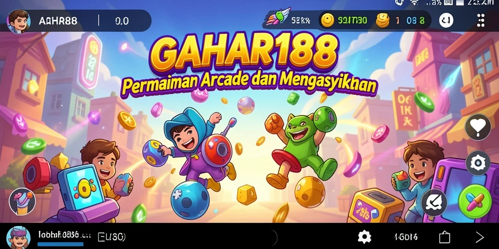 Screenshot gameplay GAHAR188 dengan karakter dan level yang menantang.
