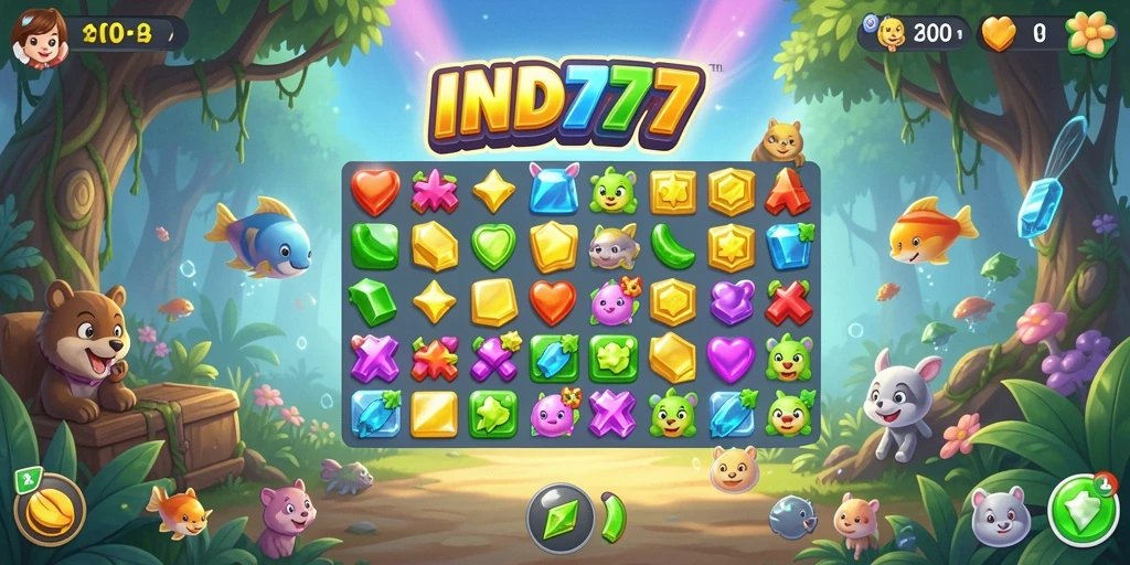 Screenshot dari gameplay IND777 yang seru dan penuh warna.