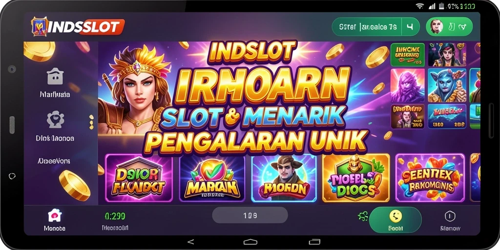 Screenshot gameplay Slot INDSLOT yang seru dan penuh warna.