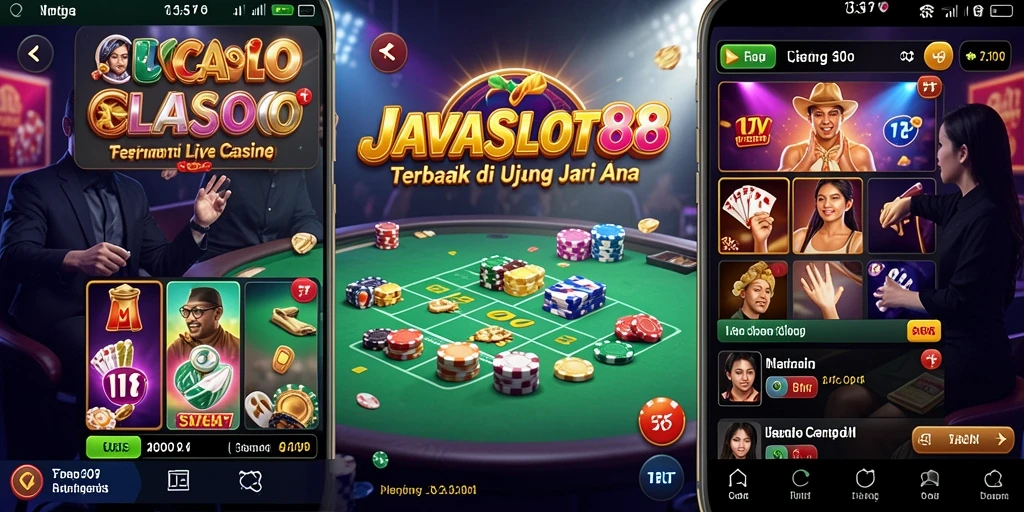 Tampilan gameplay Live Casino yang seru dan interaktif.