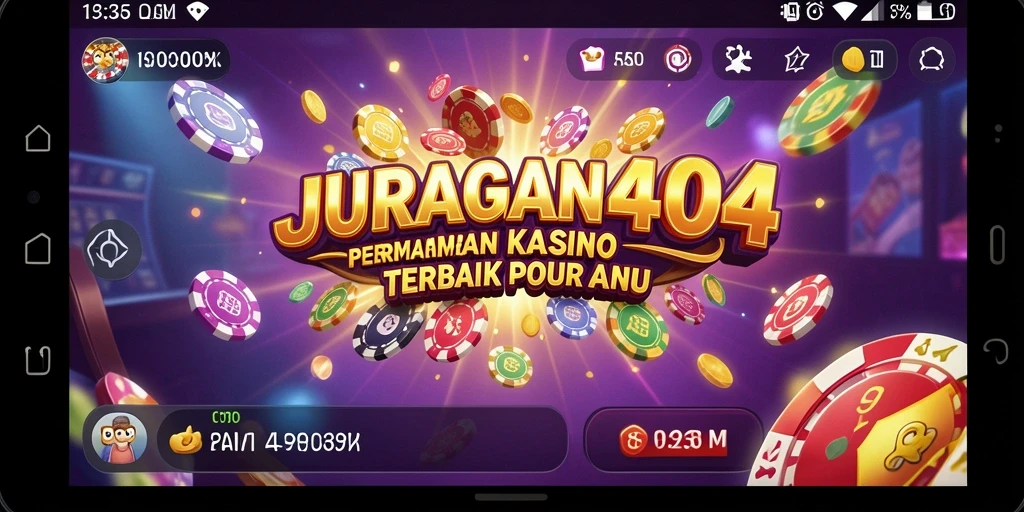 Tampilan menarik dan interaktif dari gameplay JURAGAN404.