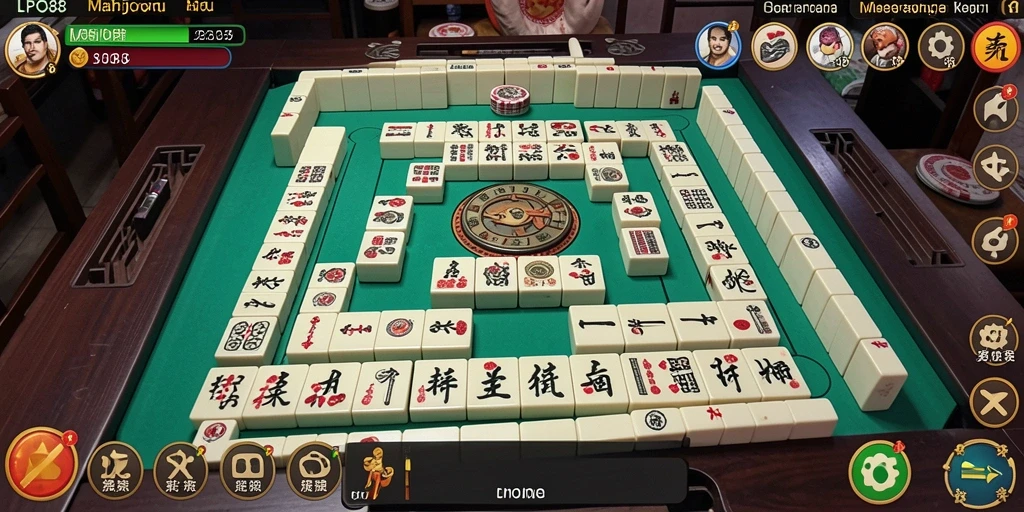 Screenshot gameplay LPO88 yang menunjukkan keseruan bermain Mahjong.