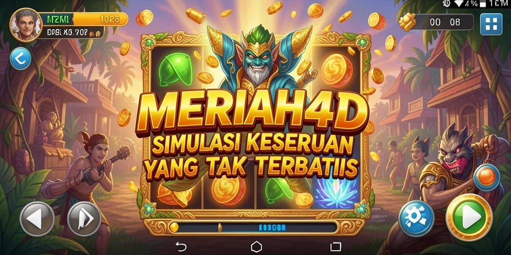Tampilan gameplay MERIAH4D yang menakjubkan dan interaktif.