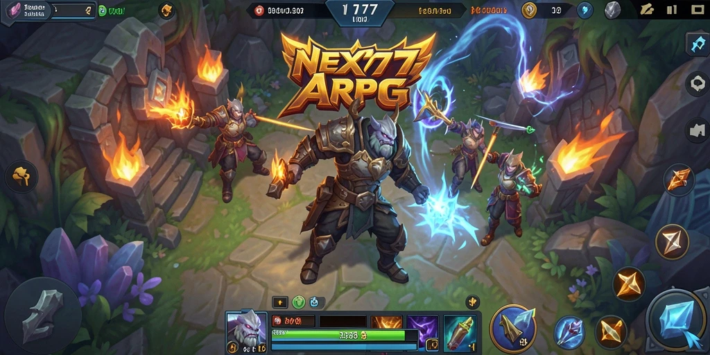 Screenshot gameplay yang menunjukkan aksi pertarungan di NEX777.
