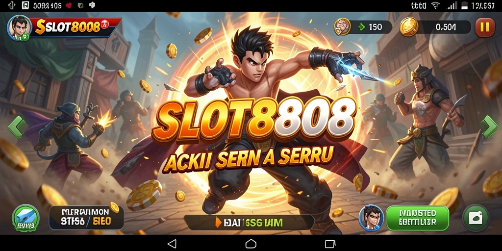 Tangkapan layar menampilkan aksi seru dari gameplay SLOT8808.