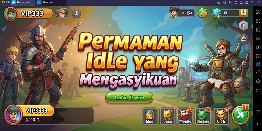 Tampilan gameplay <strong>Idle</strong> yang menawan dan menarik.
