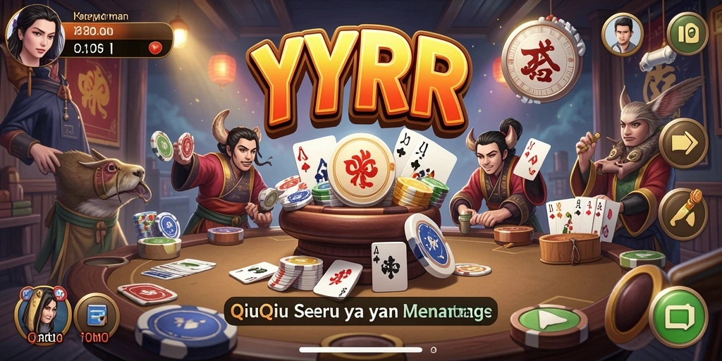 Tampilan menarik dari gameplay QiuQiu di YYRR.